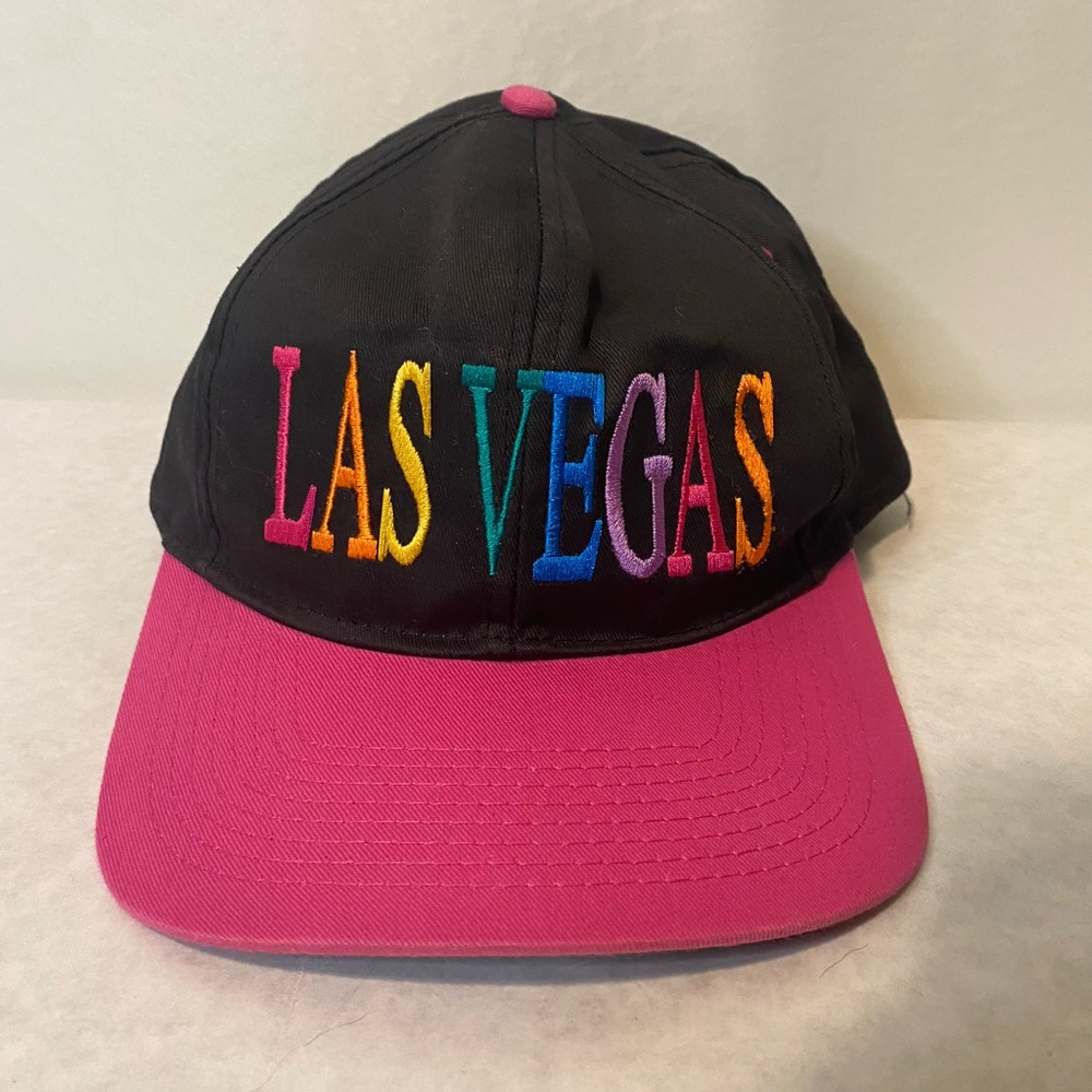 Vintage J Hat Retro Trademark Las Vegas Hat Adjustable Snap Forl All Size